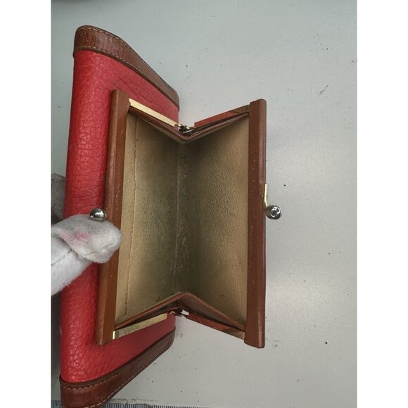 Dooney & Bourke Red and Brown Wallet - Picture 5 of 7